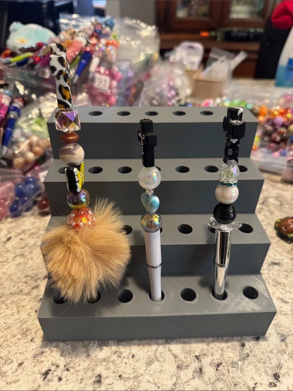 NWOT Bundle of 3 Beaded Pens with Crosses Handmade by Me